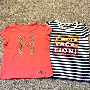 Tommy Hilfiger Coral and Navy Kids' T-Shirts